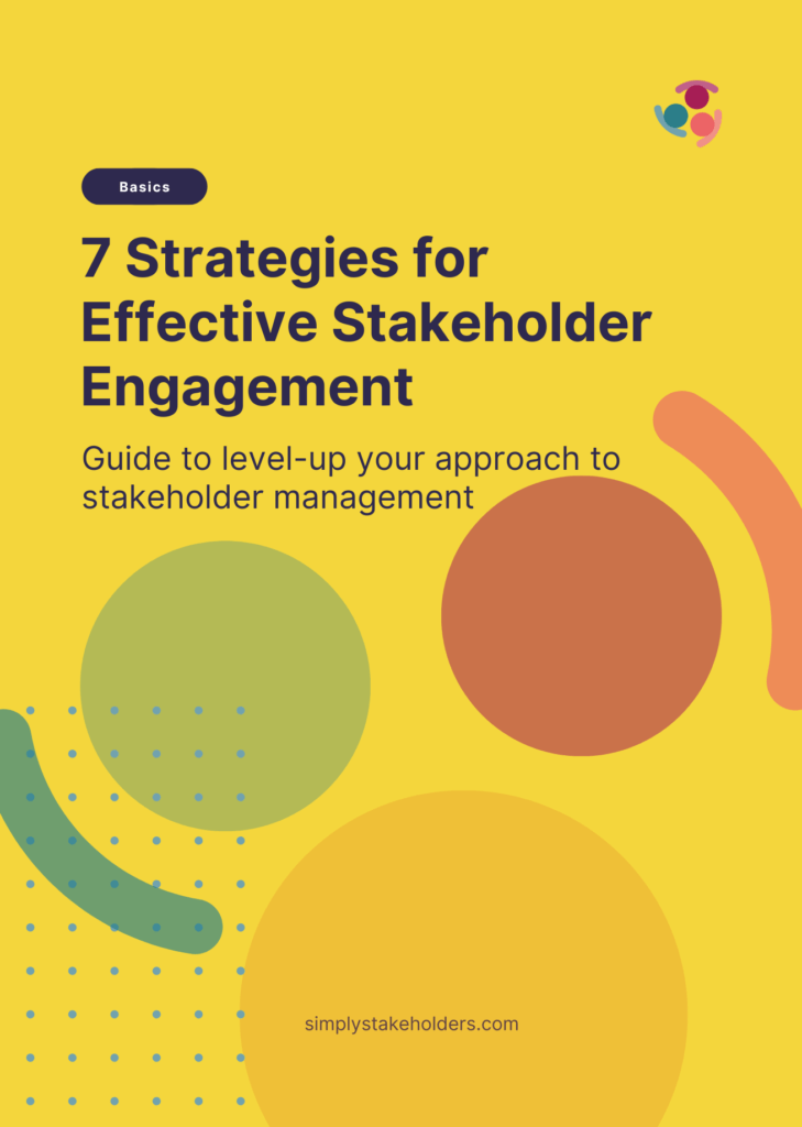 eBook cover with the title ‘7 Strategies for Effective Stakeholder Engagement’