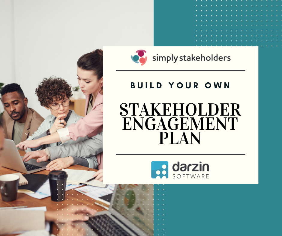 Stakeholder Planning Tool cover with Simply Stakeholders and Darzin logos.