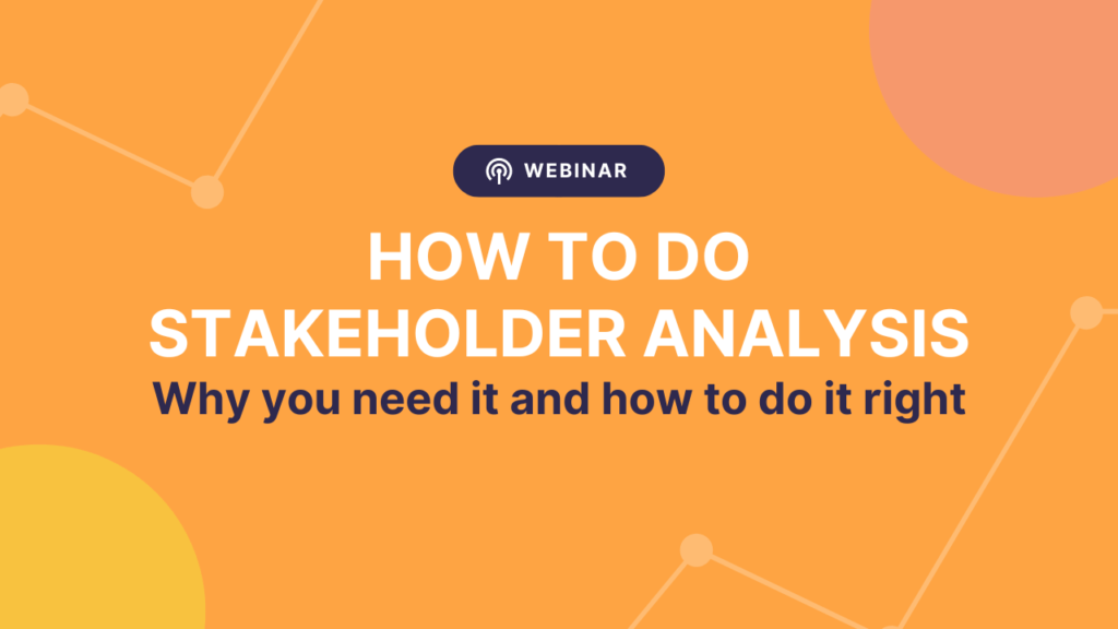 Webinar: How to do stakeholder analysis