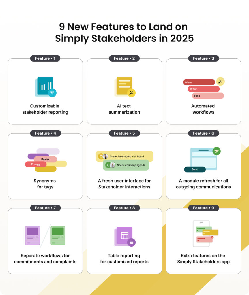 9 new features to land on Simply Stakeholders